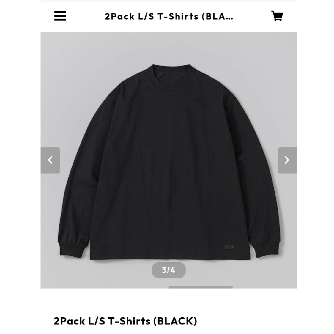 Lsize Ennoy 2Pack L/S T-Shirts (BLACK)の通販 by snowsnow7471's
