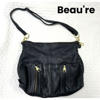 ビュレ(Beau're)のビュレ beau're 2wayレザーバッグ ブラック(ショルダーバッグ)