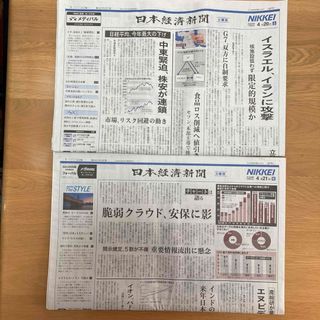 【2部】日本経済新聞 朝刊 2024年4月20日&21日(ニュース/総合)