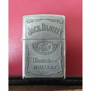 ジッポー(ZIPPO)のZIPPO　ｼﾞｯﾎﾟｰ 　ｼﾞｬｯｸﾀﾞﾆｴﾙﾌﾟﾚｰﾄ貼り　ｼﾙﾊﾞｰ　銀色(タバコグッズ)