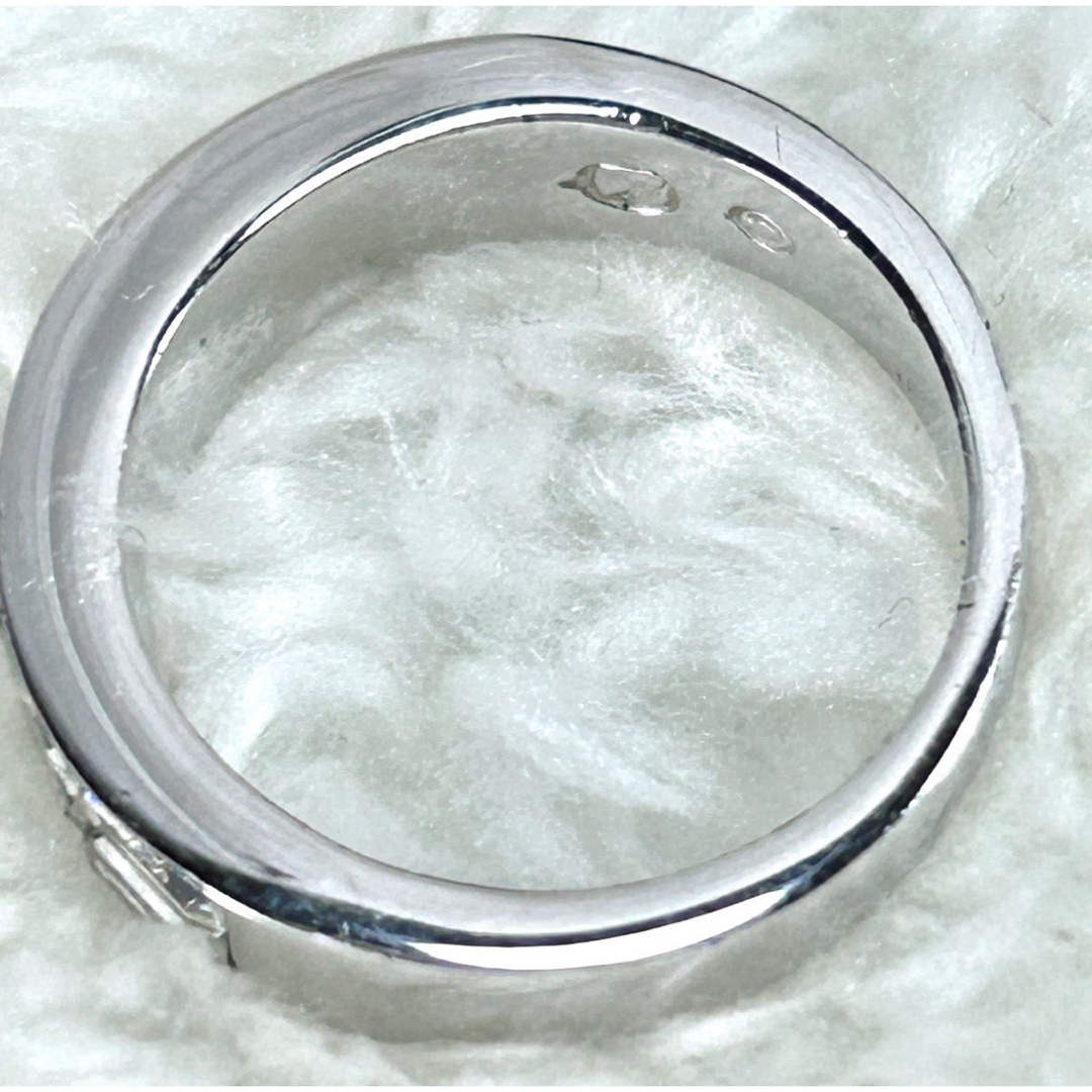 SWAROVSKI(スワロフスキー)のスワロフスキー　SWAROVSKI スクエアストーン　シルバーリング　指輪 レディースのアクセサリー(リング(指輪))の商品写真