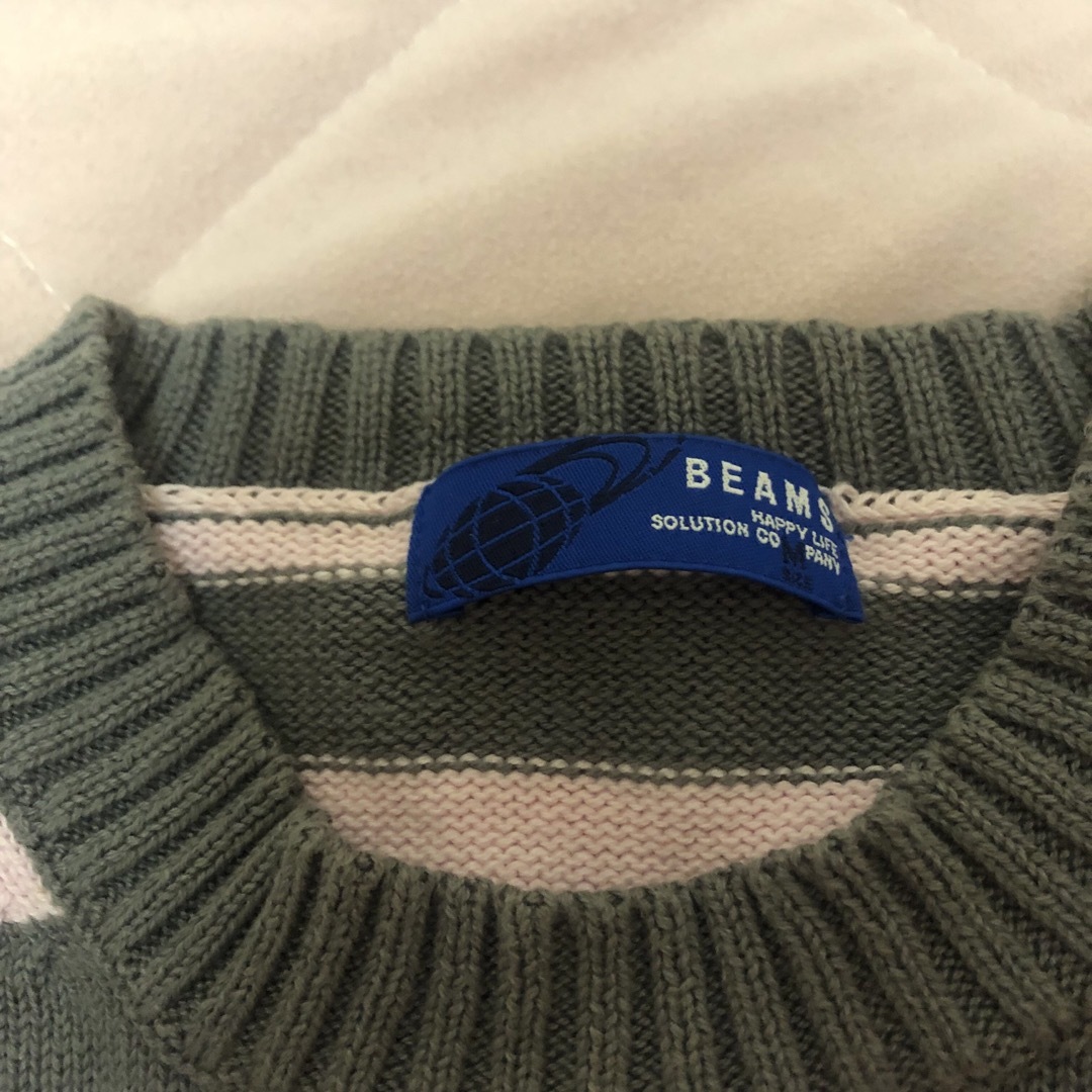 BEAMS(ビームス)のBEAMSストライプ　トップス レディースのトップス(ニット/セーター)の商品写真
