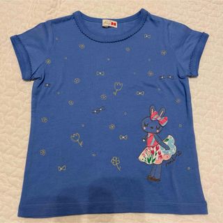 ケーピーデコ(KP DECO)の【美品✨】KP ニットプランナー　半袖　ブルー　100cm(Tシャツ/カットソー)