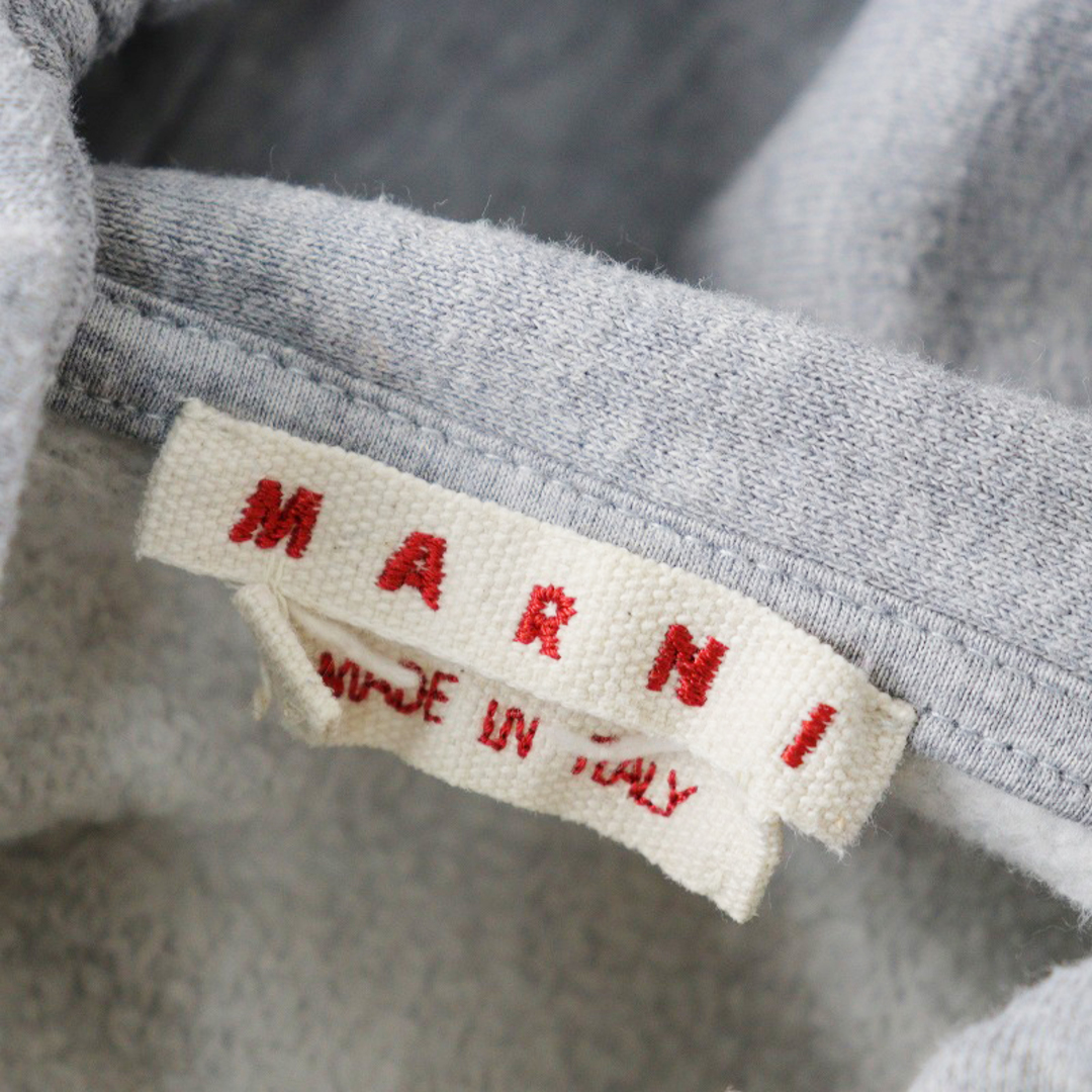 Marni(マルニ)の国内 JPタグ 2022 マルニ MARNI FLJE0129PY USCU55 インレイ レタリング ロゴ 裏起毛プルオーバーパーカー 38/グレー【2400013836746】 レディースのトップス(パーカー)の商品写真