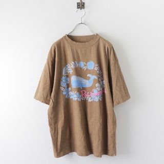 フォーティーファイブアールピーエム(45rpm)の美品 45R 45rpm フォーティファイブアール 908 ポコメリア Tシャツ 4/ブラウン ポコちゃん カットソー 半袖 トップス【2400013836807】(Tシャツ(半袖/袖なし))