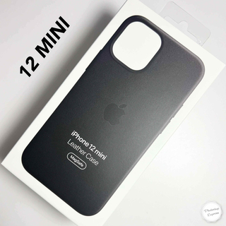 Apple - アップル純正 iPhone 12 MINI レザーケース ブラックMagSafe