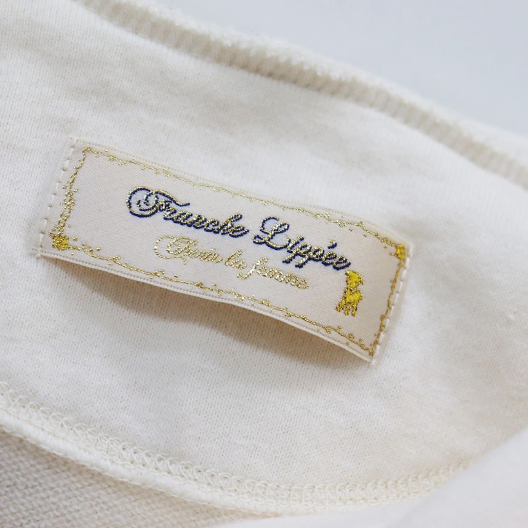 franche lippee(フランシュリッペ)の美品 フランシュリッペ franche lippee ハチ刺繍 ジップアップフーディー F/キナリ トップス【2400013831789】 レディースのトップス(トレーナー/スウェット)の商品写真