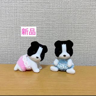 ボーダーコリー　赤ちゃん　ふたごちゃん　新品　シルバニアファミリー(キャラクターグッズ)