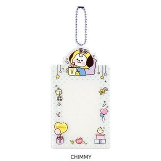 BT21 フォトカードホルダー ② CHIMMY ジミン キーホルダー 公式(キャラクターグッズ)