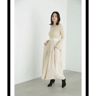 ジルスチュアート(JILLSTUART)のJILLSTUART タフタドッキングワンピース(ロングワンピース/マキシワンピース)