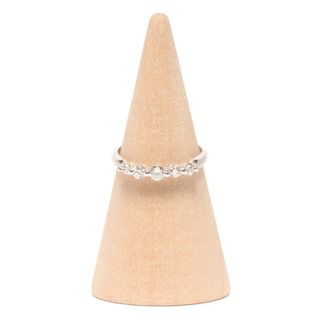 美品   リング 指輪 K18WG ダイヤ0.25ct    レディース 6号(リング(指輪))