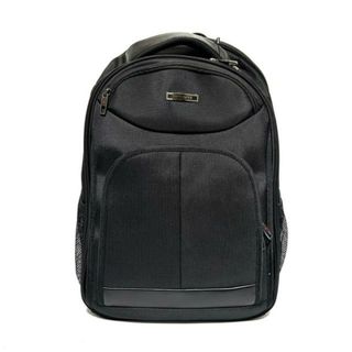 サムソナイト(Samsonite)のSamsonite(サムソナイト) リュックサック美品  - 黒 ナイロン×レザー(リュック/バックパック)