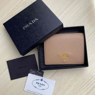 プラダ(PRADA)のPRADA ミニ財布　箱・ギャランティーカード付き(財布)