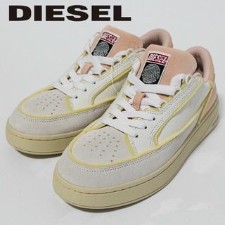 DIESEL - 新品 ディーゼル スケーターズレザースニーカー ユニセックスデザイン 26cm