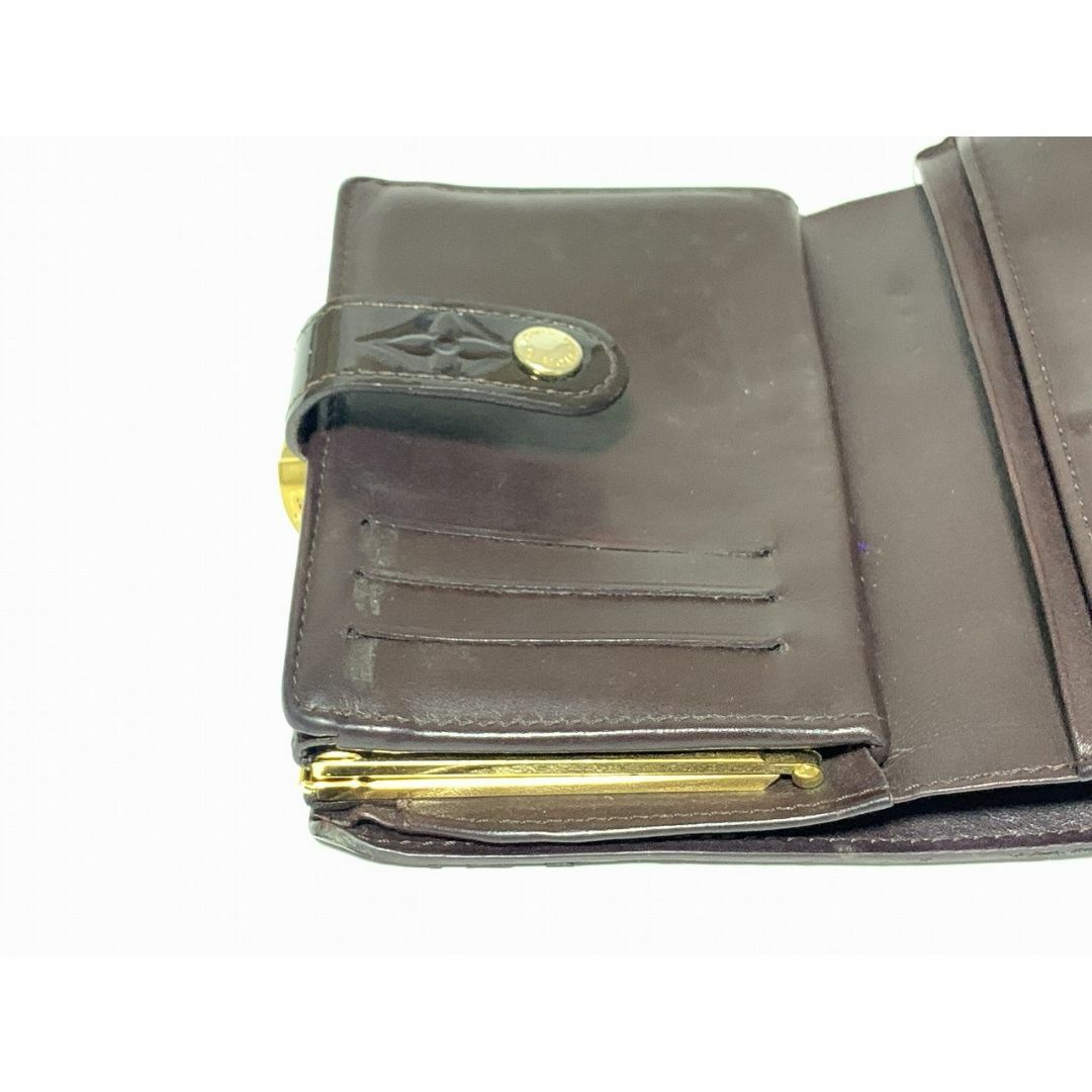 LOUIS VUITTON(ルイヴィトン)のルイヴィトン ヴェルニ 二つ折り 財布 箱 紫 D10 レディースのファッション小物(財布)の商品写真