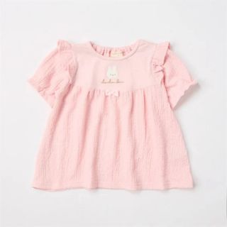 イオン(AEON)のdoudou bear ふくれジャガード切替チュニックTシャツ ベビー 80cm(Ｔシャツ)