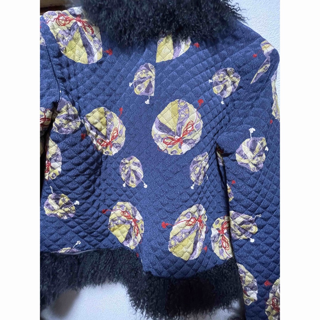 KANEKO ISAO(カネコイサオ)のカネコイサオ　ワンダフルワールド　美品　和柄　ジャケット レディースのジャケット/アウター(ノーカラージャケット)の商品写真