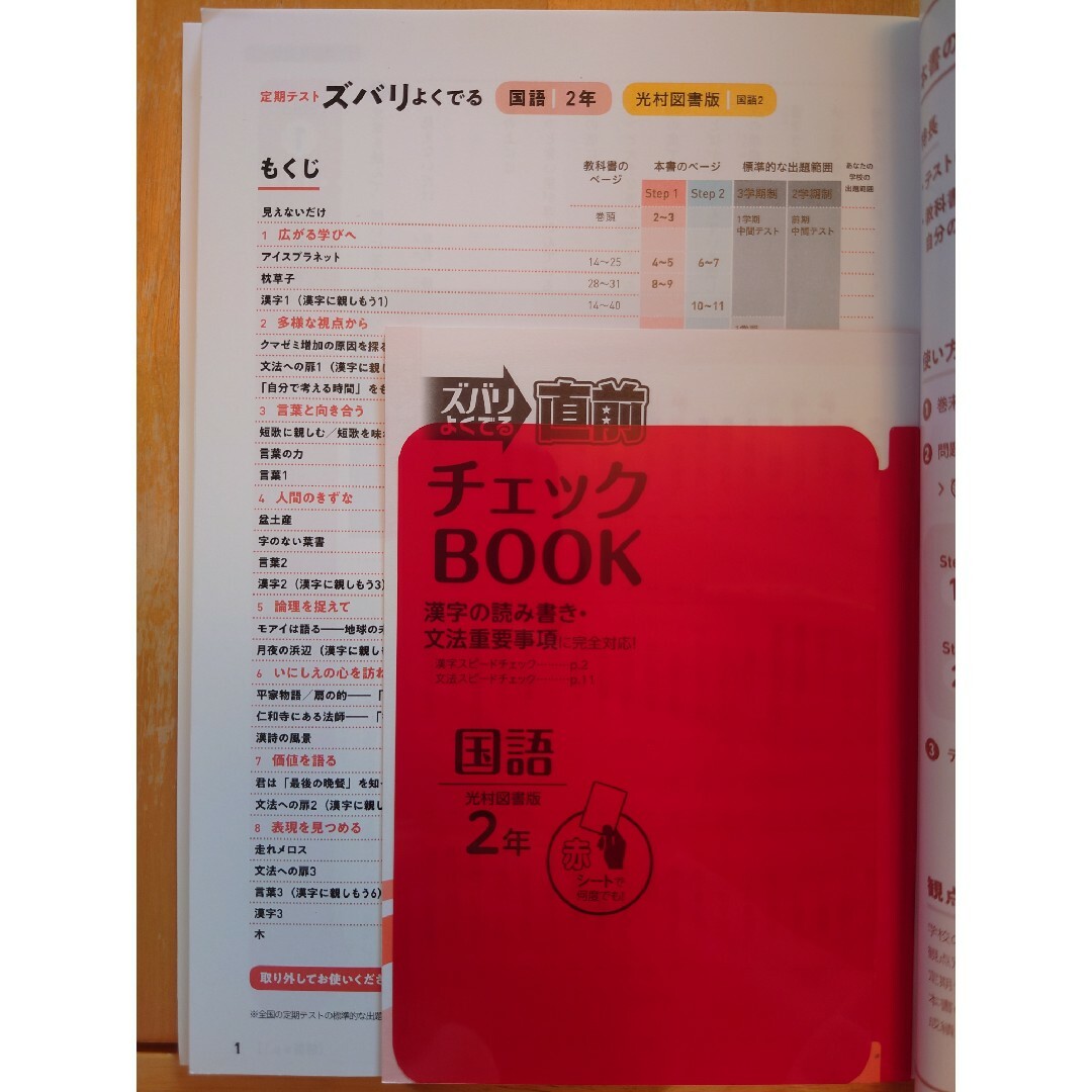 定期テストズバリよくでる国語中学２年光村図書版 エンタメ/ホビーの本(語学/参考書)の商品写真