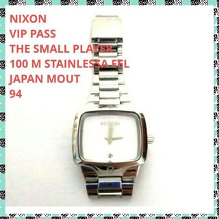 日本製❤NIXON♥ニクソン♥アナログ♥ホワイト♥防水♥文字盤♥美品♥ダイヤ