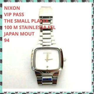 ニクソン(NIXON)の日本製❤NIXON♥ニクソン♥アナログ♥ホワイト♥防水♥文字盤♥美品♥ダイヤ(腕時計)