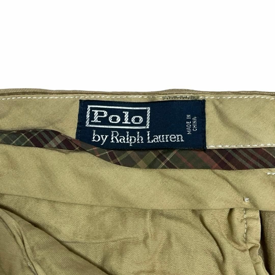 POLO RALPH LAUREN(ポロラルフローレン)のポロラルフローレン W35 コーデュロイパンツ ロゴ刺繍 ブラウン a70 メンズのパンツ(その他)の商品写真