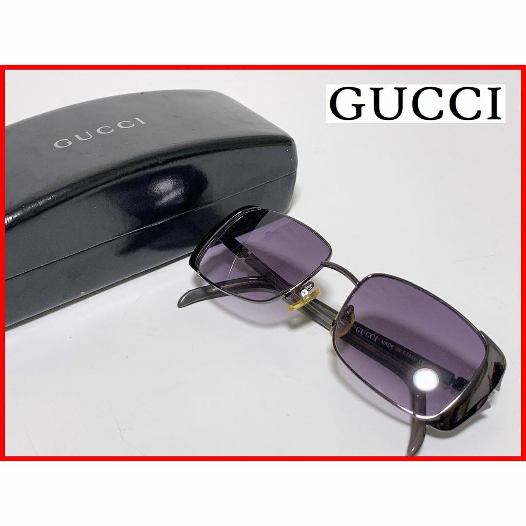 Gucci(グッチ)のGUCCI グッチ サングラス ケース付 D14 レディースのファッション小物(サングラス/メガネ)の商品写真