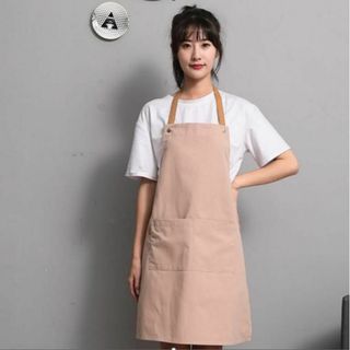 プロフェッショナル エプロン キッチン カフェ レストラン ベージュ(その他)