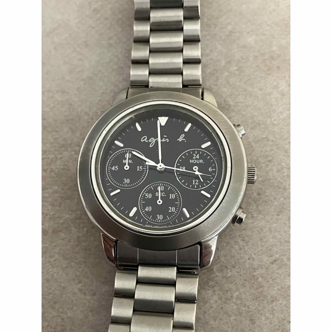 agnes b.(アニエスベー)の値下げ 稼働★agnes b アニエスべー QZクロノグラフ レディース腕時計  レディースのファッション小物(腕時計)の商品写真