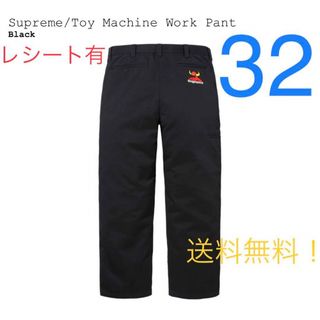 シュプリーム(Supreme)のsupreme Toy Machine Work Pant Black 32(ワークパンツ/カーゴパンツ)