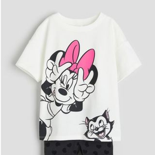 *即日発送*【新品H&M】MINNIE MOUSE 半袖Tシャツ 105