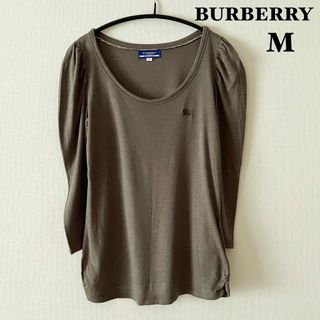 バーバリー(BURBERRY)のバーバリー　薄手長袖カットソー　Tシャツ　トップス　伸縮性あり　サイズ38  M(Tシャツ(長袖/七分))