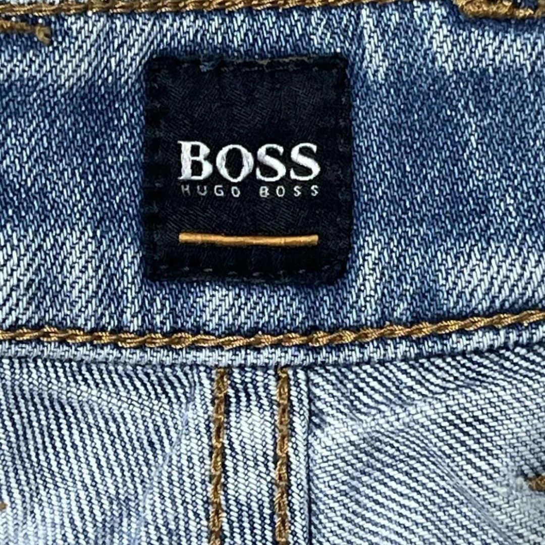 HUGO BOSS(ヒューゴボス)のヒューゴボス W36 デニム ジーンズ ストレート a73 メンズのパンツ(デニム/ジーンズ)の商品写真