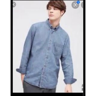 ユニクロ(UNIQLO)のUNIQLO メンズ デニムシャツ ブルー(シャツ)