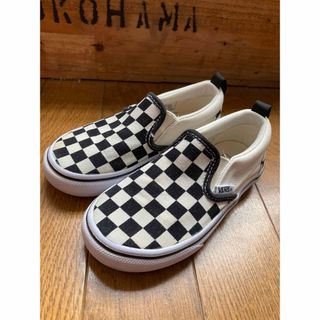 ヴァンズ(VANS)の【R.様専用】　【美品】vans バンズ　スリッポン　チェッカーフラグ　16cm(スリッポン)