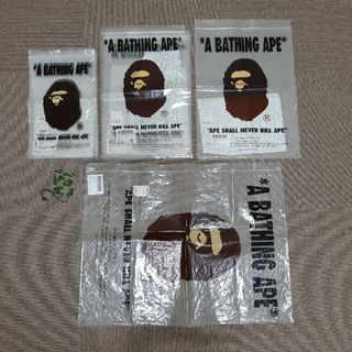 アベイシングエイプ(A BATHING APE)のA BATHING APE ショッパー　ジッパーバッグ　エイプ(その他)