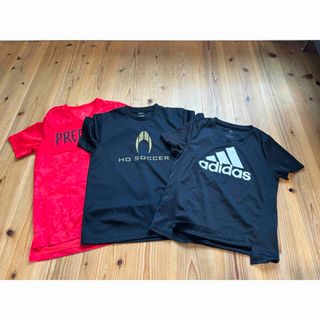 アディダス(adidas)のadidas Tシャツ　練習着　サッカー　美品 150(Tシャツ/カットソー)