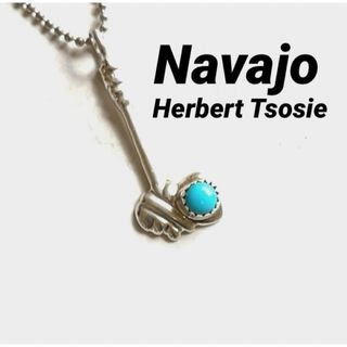 インディアンジュエリー(INDIAN JEWELRY)のNavajoナバホ AxeモチーフSterlingペンダント ネックレストップ(ネックレス)