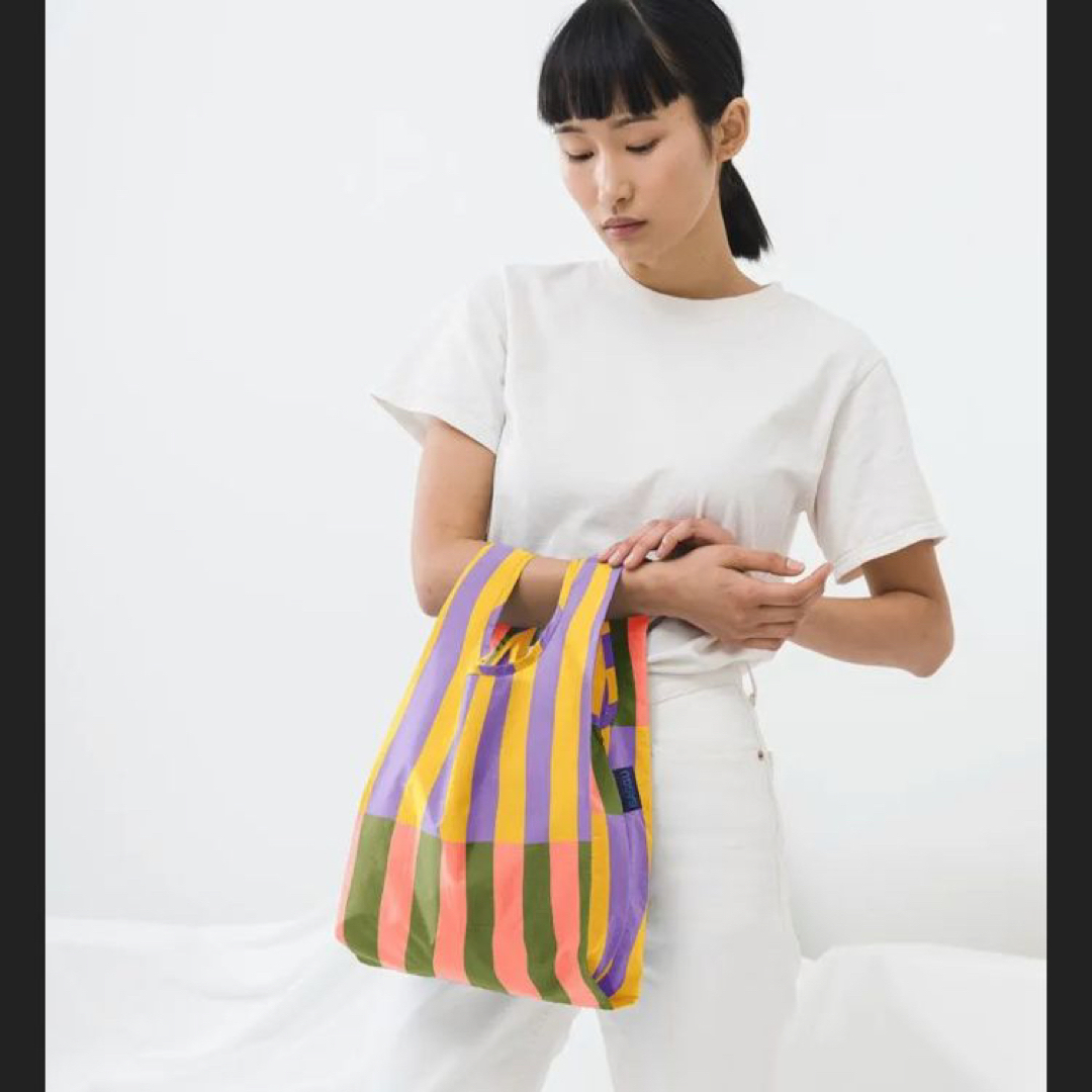 Baggu babyサイズ　キルトストライプ レディースのバッグ(エコバッグ)の商品写真