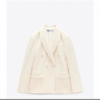 ザラ(ZARA)の【新品未使用】ZARAダブルブレストフィットブレザー(テーラードジャケット)