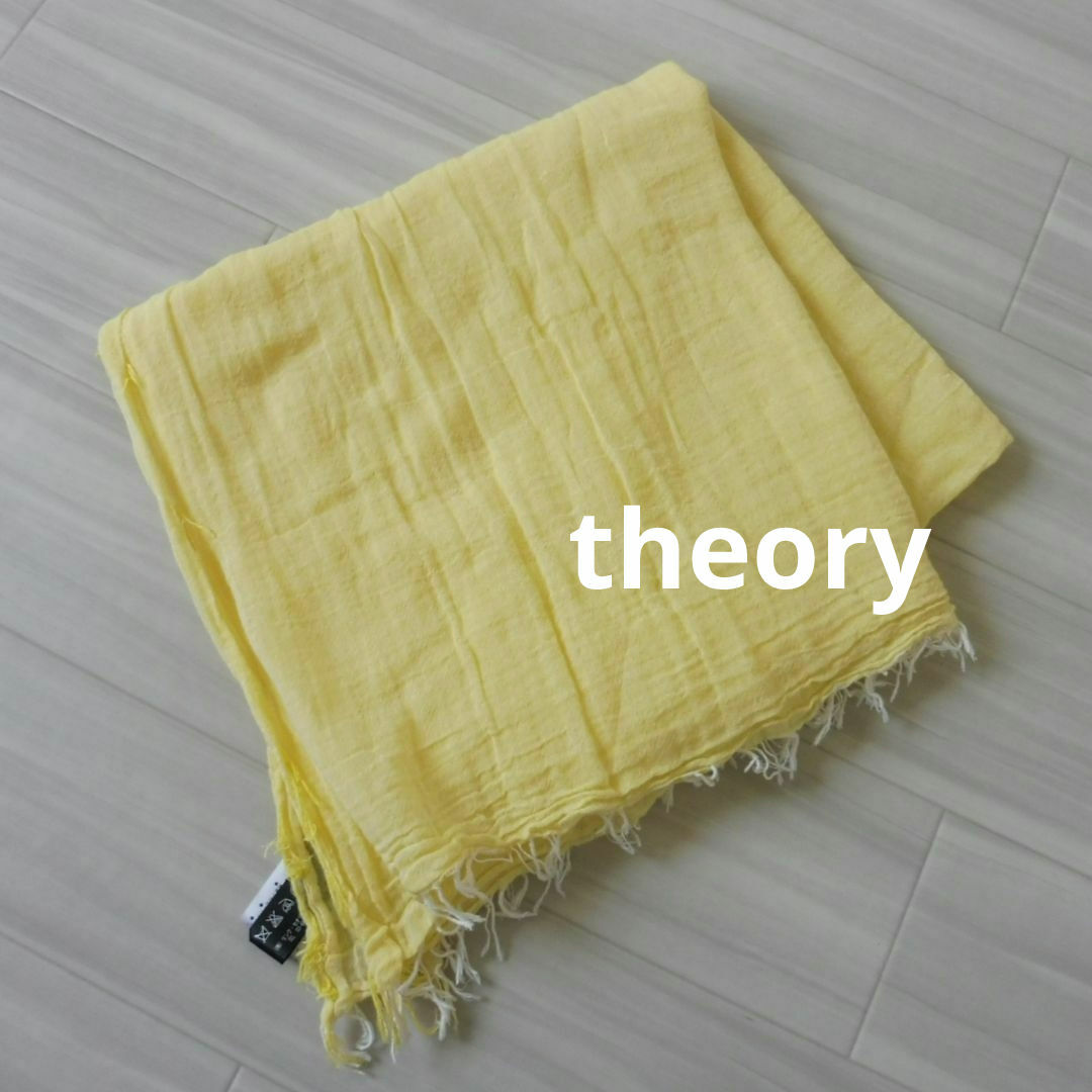 theory(セオリー)のsheory セオリー　コットンストール イエロー レディースのファッション小物(ストール/パシュミナ)の商品写真