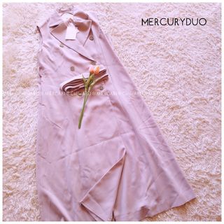 マーキュリーデュオ(MERCURYDUO)の《MERCURYDUO》ツイルロングジレワンピース(ロングワンピース/マキシワンピース)