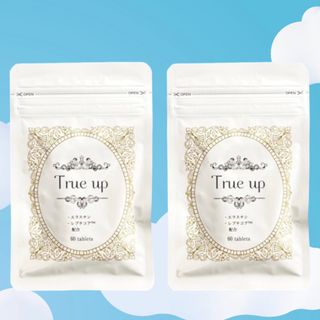 トゥルーアップ  2袋　バストケアサプリ　True up  育乳　エラスチン　