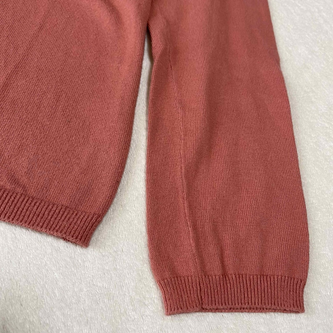 GAP(ギャップ)のGAP ストレッチ 綿ニット 春ニット トップス ムーヴピンク キレイめ レディースのトップス(ニット/セーター)の商品写真