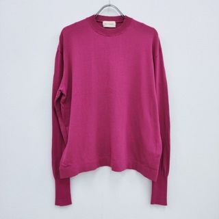 MEYAME 23SS COTTON KNIT LONG SLEEVE TEE 定価17600円 サイズFREE ニット パープル レディース メヤメ【中古】4-0408M◎(ニット/セーター)