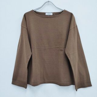 アルヴァナ(alvana)のalvana コットン100％ サイズ0 長袖Ｔシャツ カットソー ロンＴ ブラウン レディース アルヴァナ【中古】4-0408M◎(Tシャツ(長袖/七分))