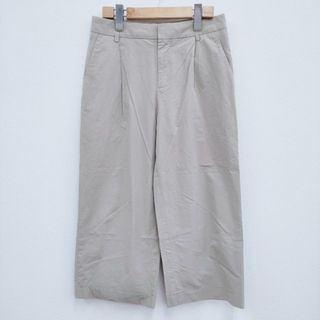 MARGARET HOWELL 578-143306 コットンワイドタックパンツ サイズ1 パンツ ベージュ レディース マーガレットハウエル【中古】4-0408M◎