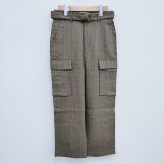 JOURNAL STANDARD - JOURNAL STANDARD NEU バウンスカーゴパンツ ストライプ サイズ38 パンツ カーキ レディース ジャーナルスタンダード【中古】4-0408M◎