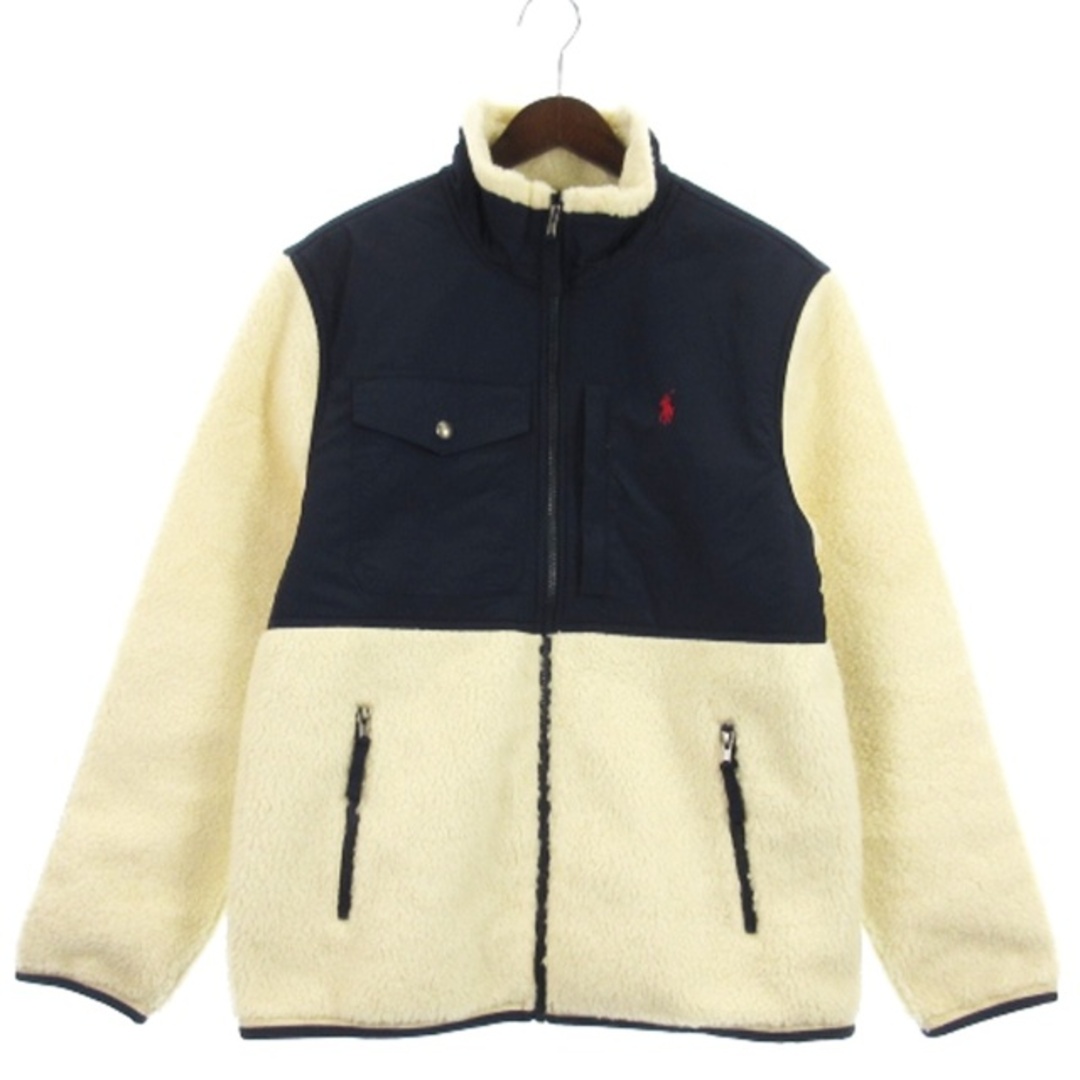 POLO RALPH LAUREN(ポロラルフローレン)のポロ ラルフローレン フリースボア ジャケット ホワイト M ■ECS メンズのジャケット/アウター(ブルゾン)の商品写真