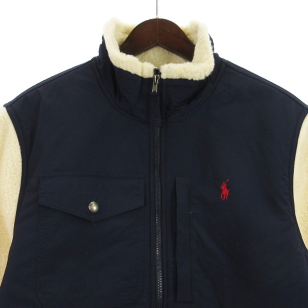 POLO RALPH LAUREN(ポロラルフローレン)のポロ ラルフローレン フリースボア ジャケット ホワイト M ■ECS メンズのジャケット/アウター(ブルゾン)の商品写真