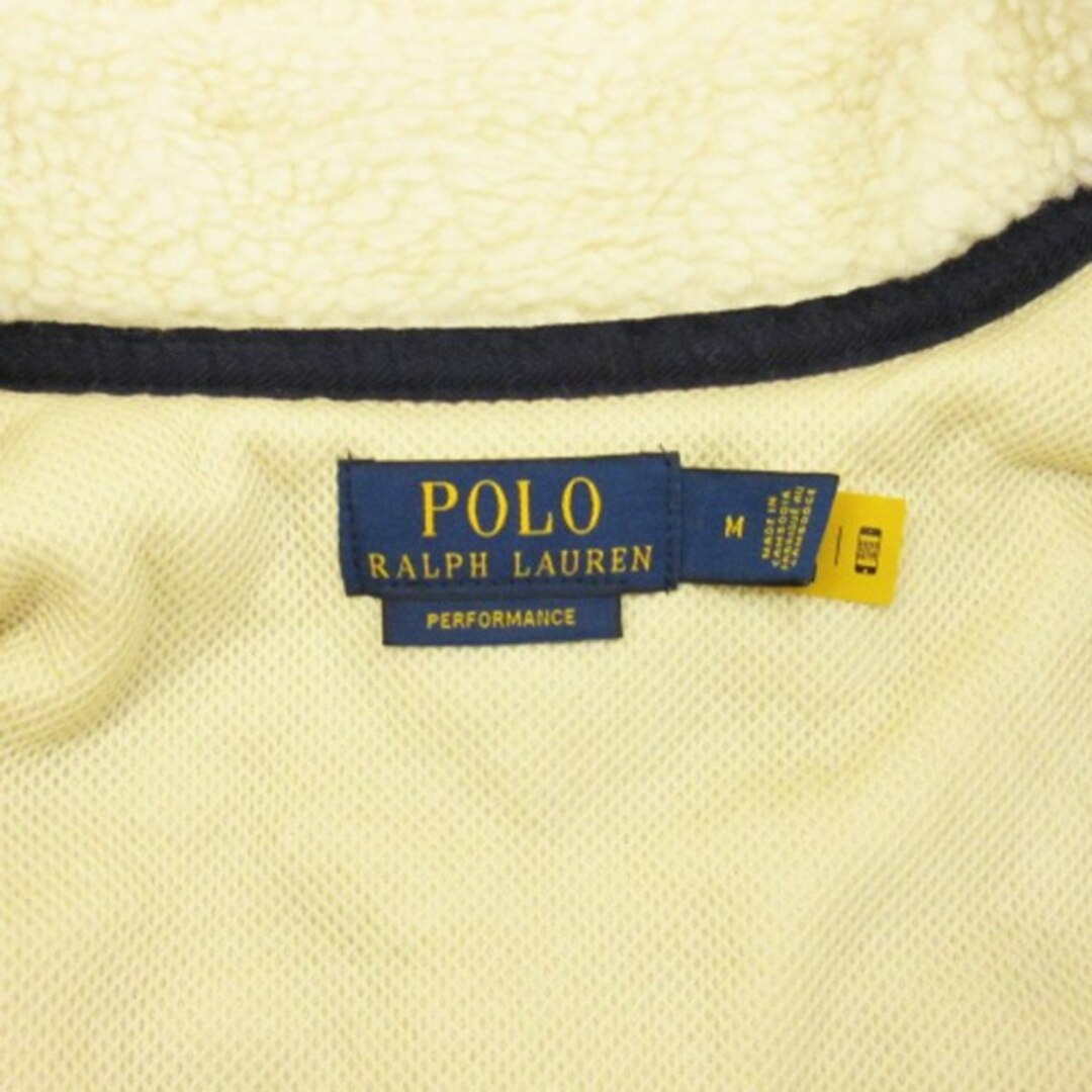 POLO RALPH LAUREN(ポロラルフローレン)のポロ ラルフローレン フリースボア ジャケット ホワイト M ■ECS メンズのジャケット/アウター(ブルゾン)の商品写真